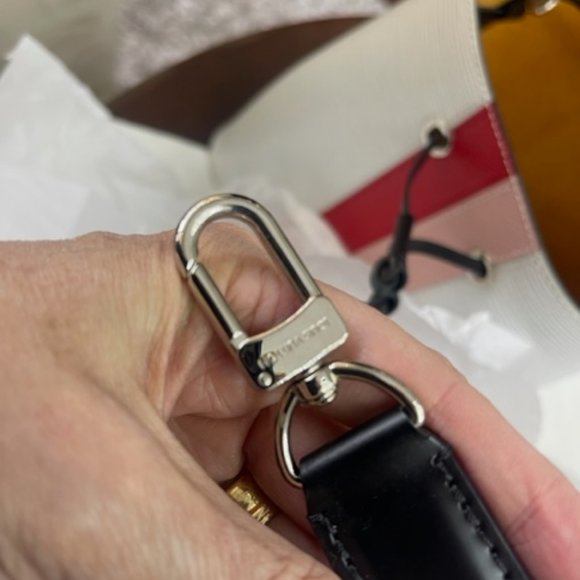 LOUIS VUITTON NEONOE TOTE HAND BAG EPI PURSE STRIPE LIMITED EDITION WHITE - Picture 14 of 16